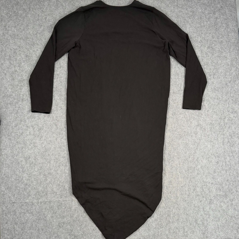 Universal Standard‎ Black Iconic Geneva Asymmetrical Dress Women's Size Small - Picture 8 of 9